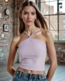 Ribbed Fitted Crop Top