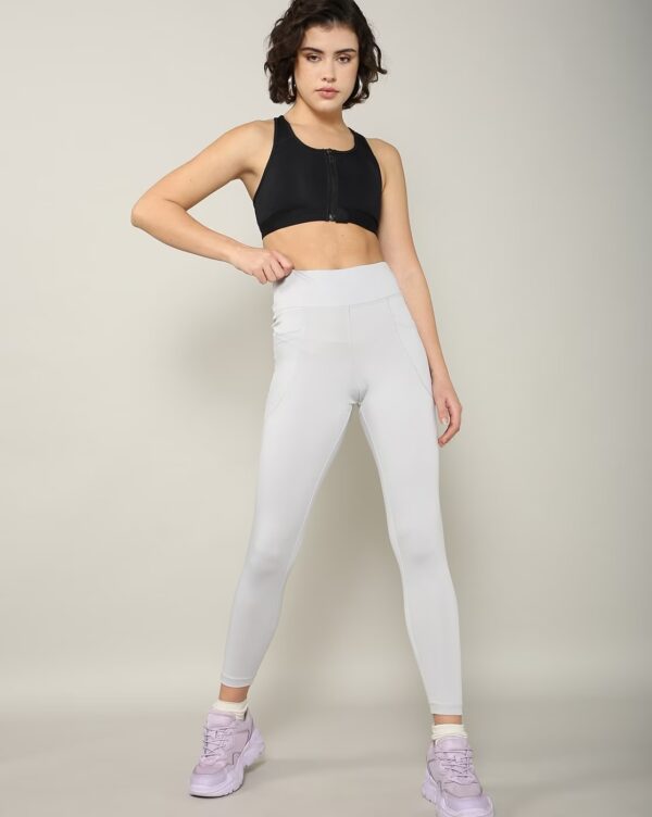 Activewear Ankle Length Leggings with Side Pockets