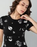 All Over Graphic Print Short Length Tshirt