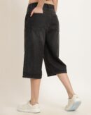 Below the Knee Length Denim Shorts With Pockets
