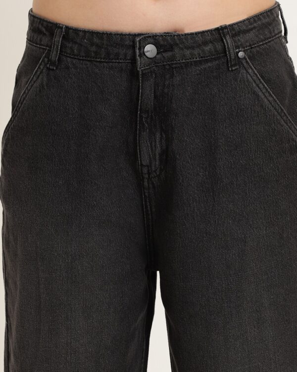 Below the Knee Length Denim Shorts With Pockets - Image 6