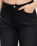 Ankle Length Straight Jeans With Pockets