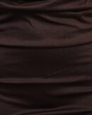 Strapless Attached Sleeve Ruched Bodycon Dress
