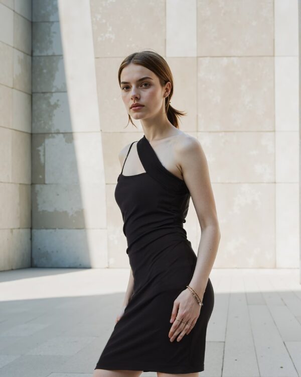 Party One Shoulder Strap Ruched Mini Bodycon Dress - Image 12
