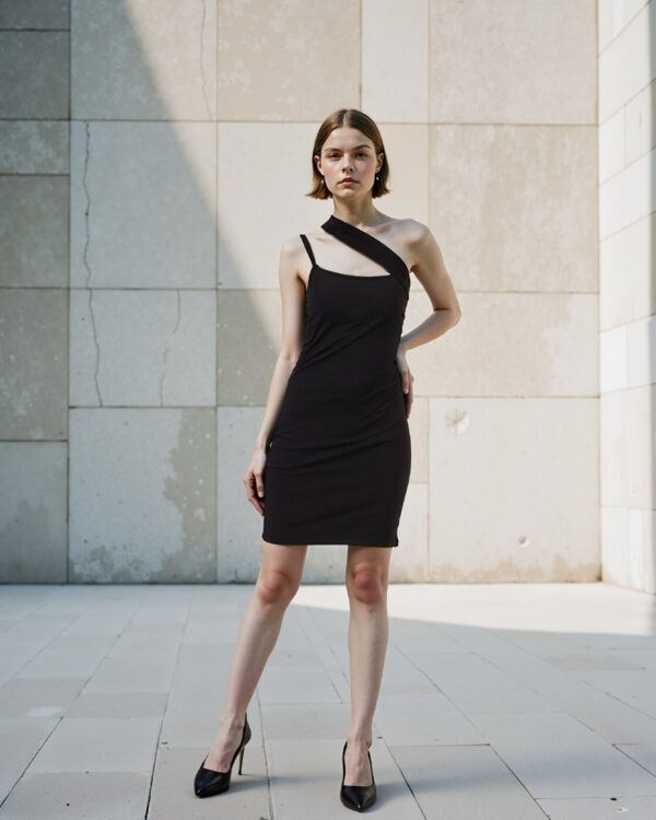 Party One Shoulder Strap Ruched Mini Bodycon Dress - Image 11