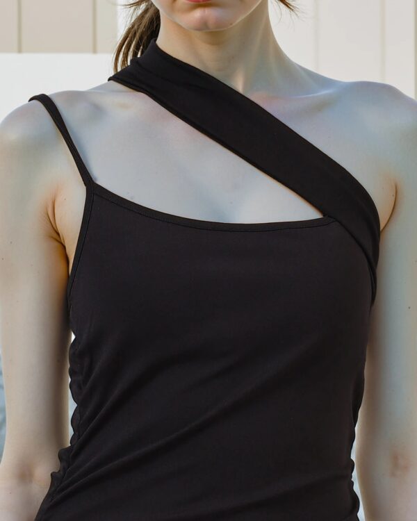 Party One Shoulder Strap Ruched Mini Bodycon Dress - Image 14