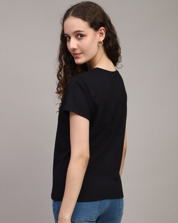 Short Sleeves Graphic Front Print Crew Tshirt - Image 4