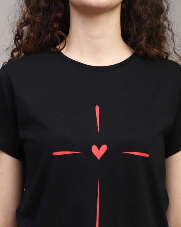 Short Sleeves Graphic Front Print Crew Tshirt - Image 5