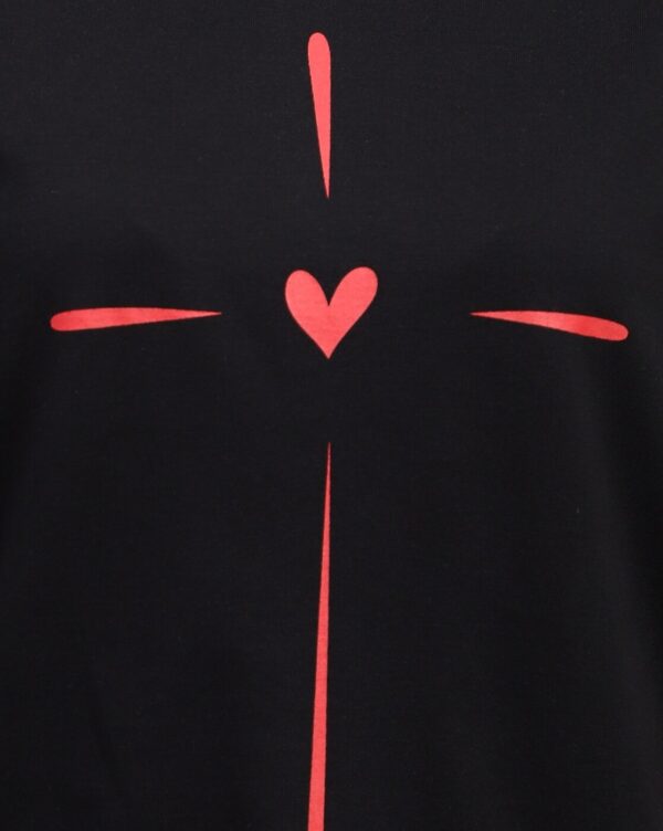 Short Sleeves Graphic Front Print Crew Tshirt - Image 7