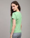 Short Sleeve Typographic Chest Print Crew Tshirt