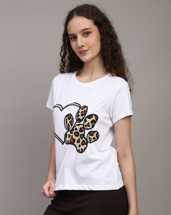Short Sleeves Graphic Chest Print Crew Tshirt - Image 3
