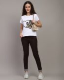 Short Sleeves Graphic Chest Print Crew Tshirt