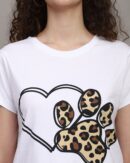 Short Sleeves Graphic Chest Print Crew Tshirt