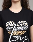Short Sleeve Typographic Chest Print Crew Tshirt