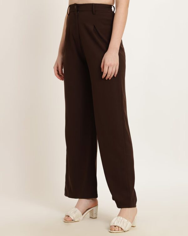 Full Length High Rise Pleated Wide Leg Pant - Image 2
