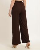 Full Length High Rise Pleated Wide Leg Pant