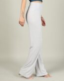 Full Length High Rise Textured Straight Pants